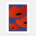 Affiche coquelicot moderne, Illustration florale rouge