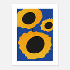 Poster art minimaliste tournesol floral