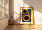 Poster art minimaliste tournesol floral