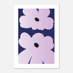 Affiche art minimaliste floral décoration murale salon fleur