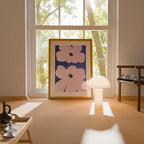 Affiche art minimaliste floral décoration murale salon fleur
